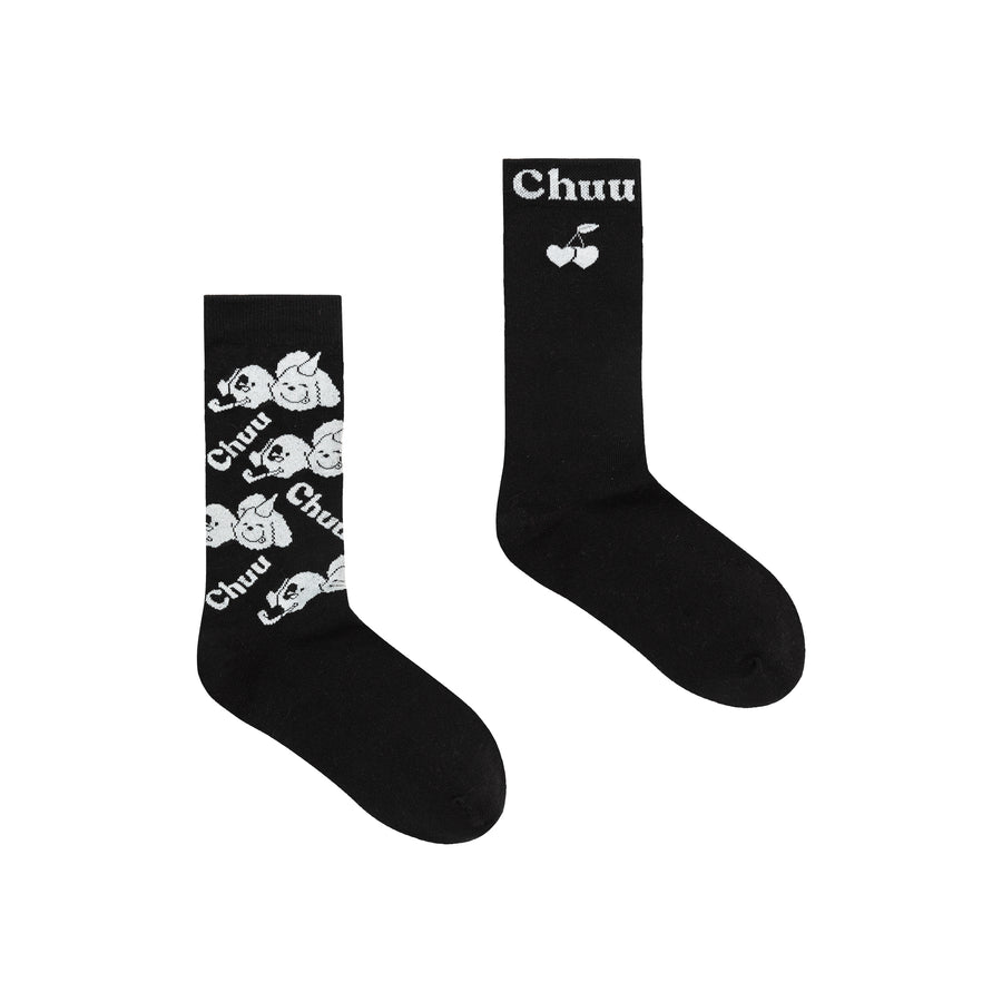 CHUU Puppy Lettering Socks