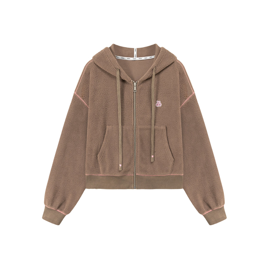 CHUU Fleece Hooded Zip-Up