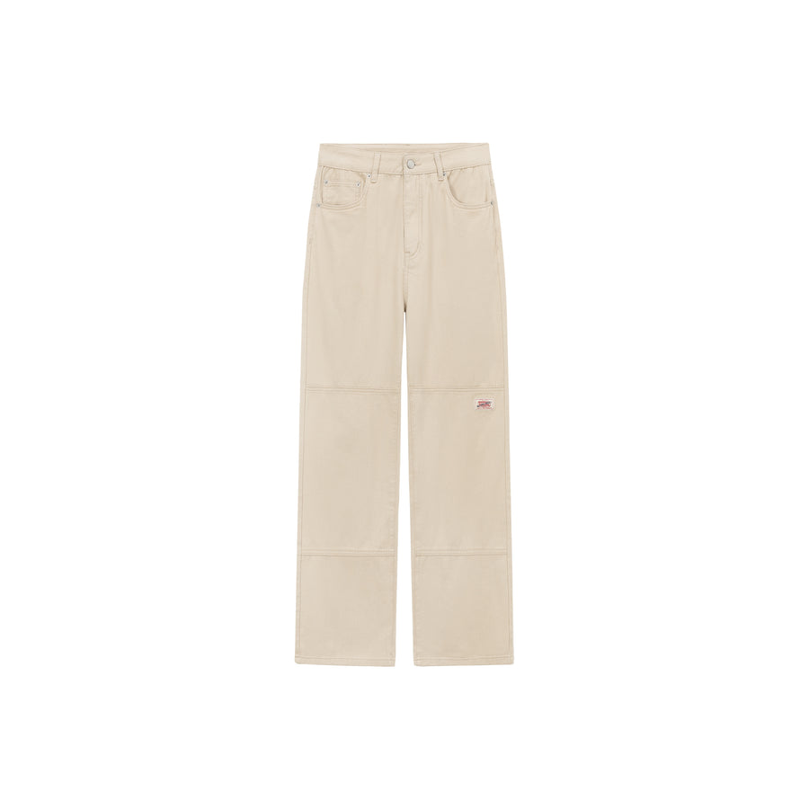 CHUU Colored Straight Wide Denim Pants