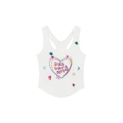 Size Doesnt Matter Color Heart Sleeveless T-Shirt