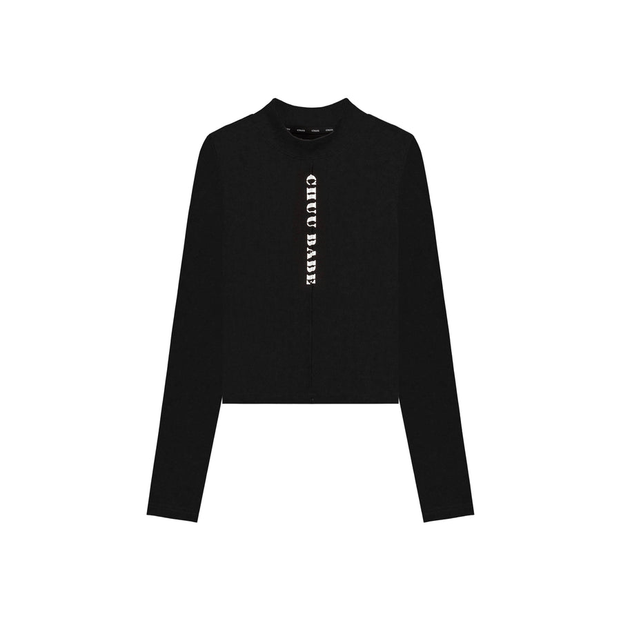 CHUU Basic Vertical Logo Lettering T-Shirt