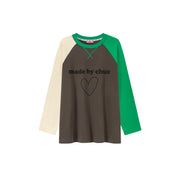 Logo Heart Color Long Sleeve T-Shirt