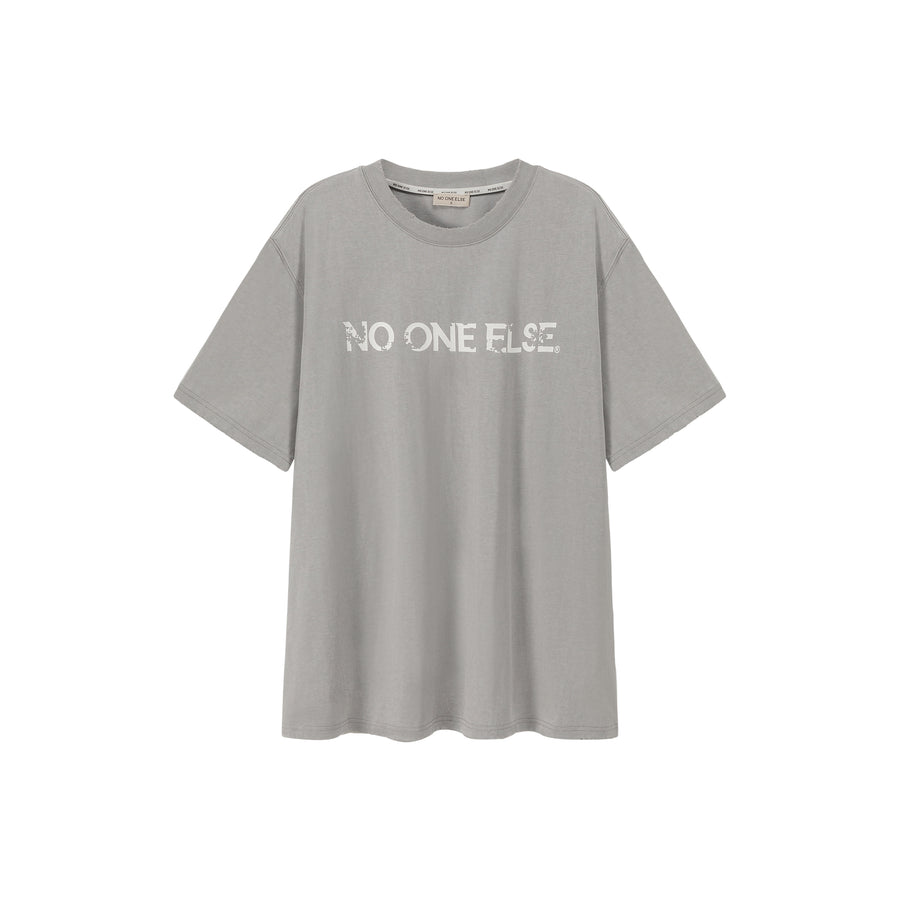 CHUU Logo Cotton Boxy T-Shirt