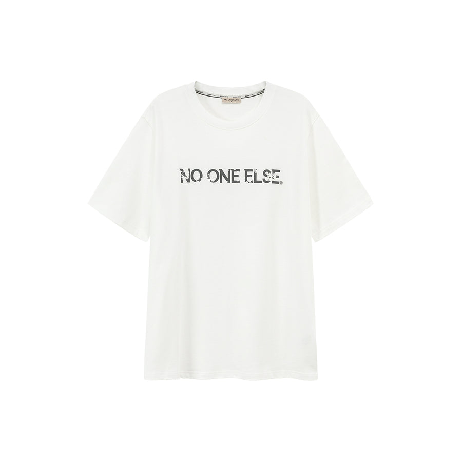 CHUU Logo Cotton Boxy T-Shirt