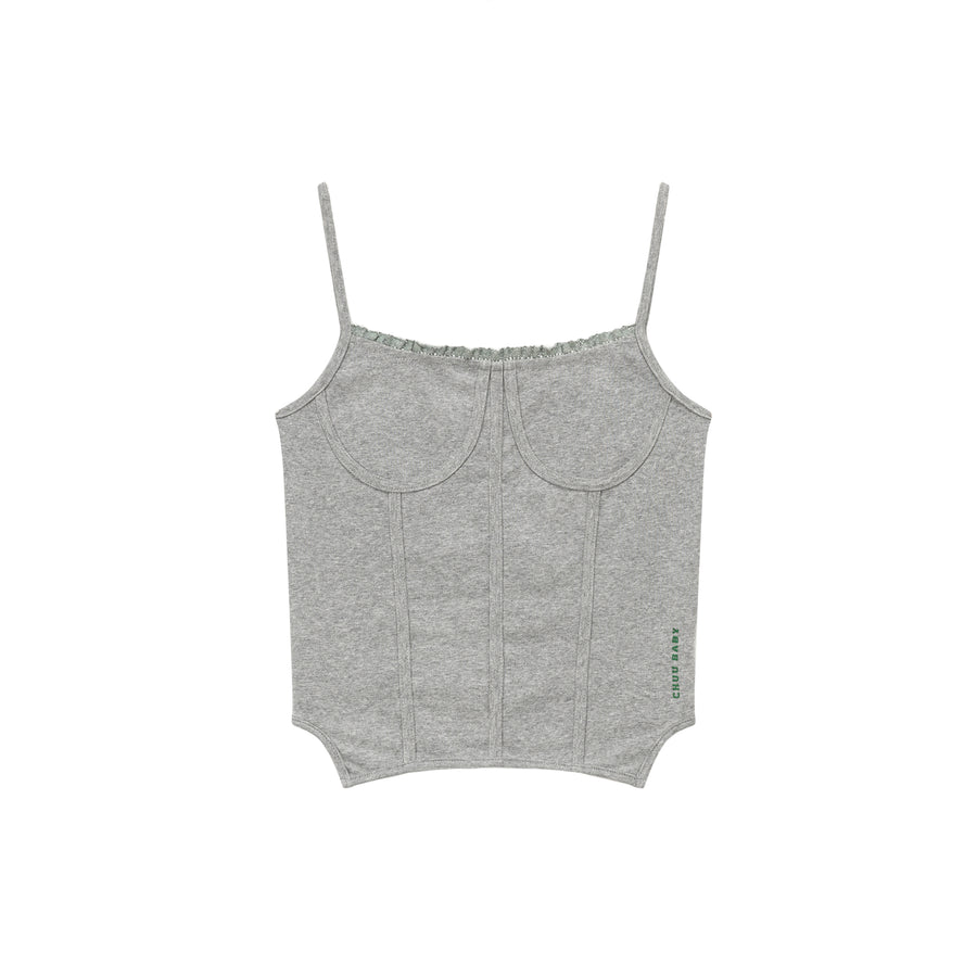 CHUU Color Bustier Slim Sleeveless Top