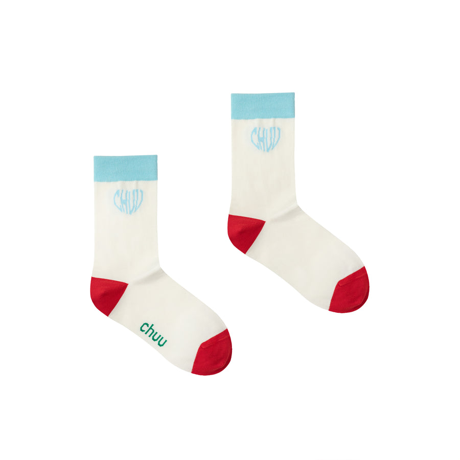 CHUU Heart Chuu Logo Ankle Socks