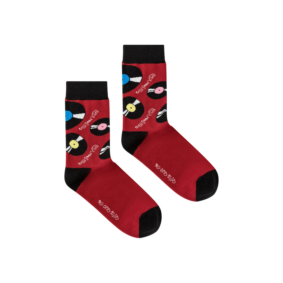 CHUU Record Color High Socks