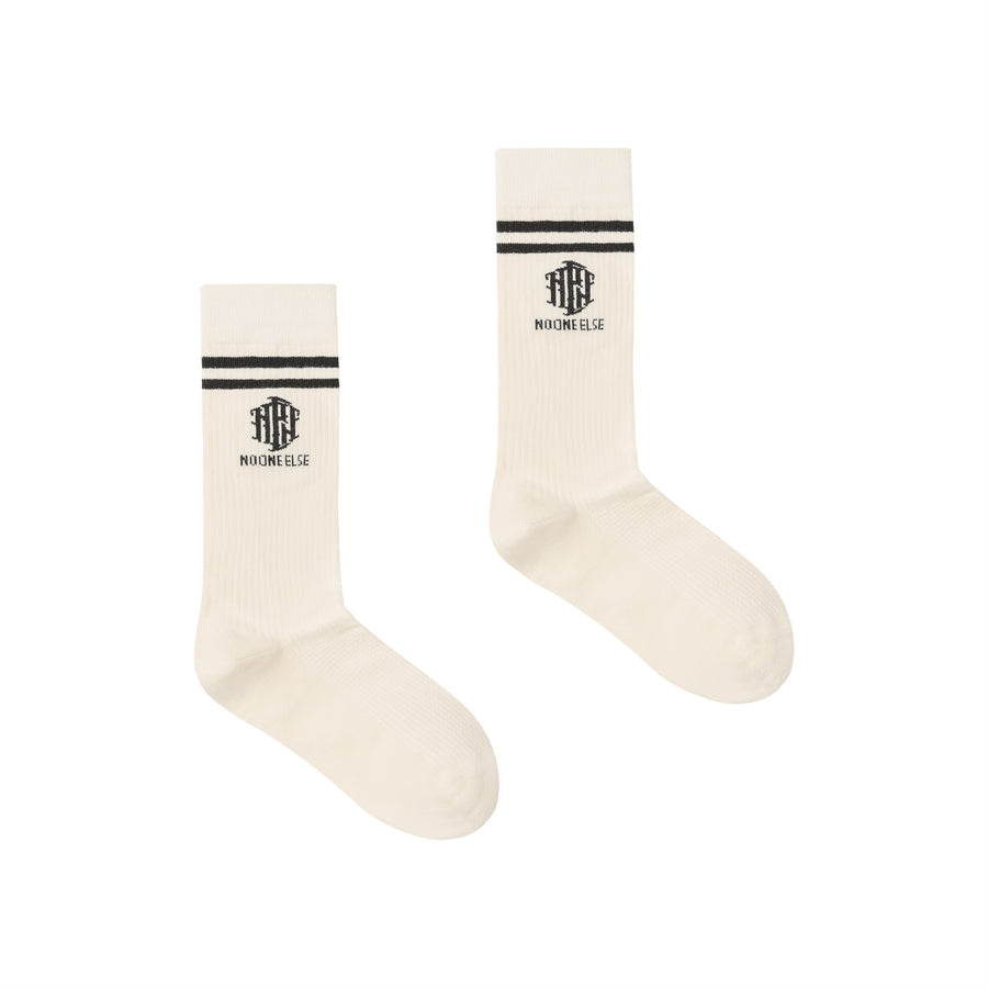 CHUU Preppy Jacquard High Socks