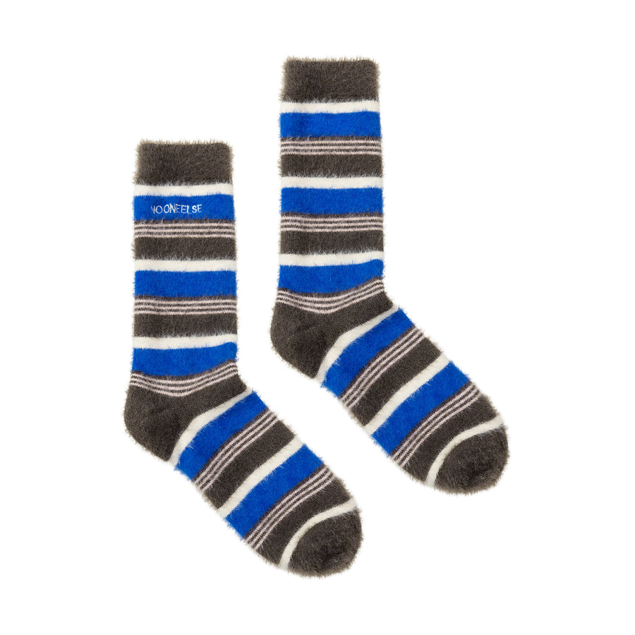 CHUU Striped Embroidery Socks