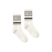 Size Doesnt Matter Lettering High Socks