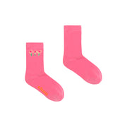 Triple Flowers Logo High Socks