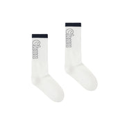 Logo Ribbed High Socks