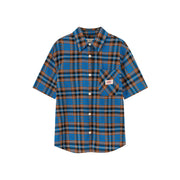 Check Loose-Fitting Short Sleeve Shirt