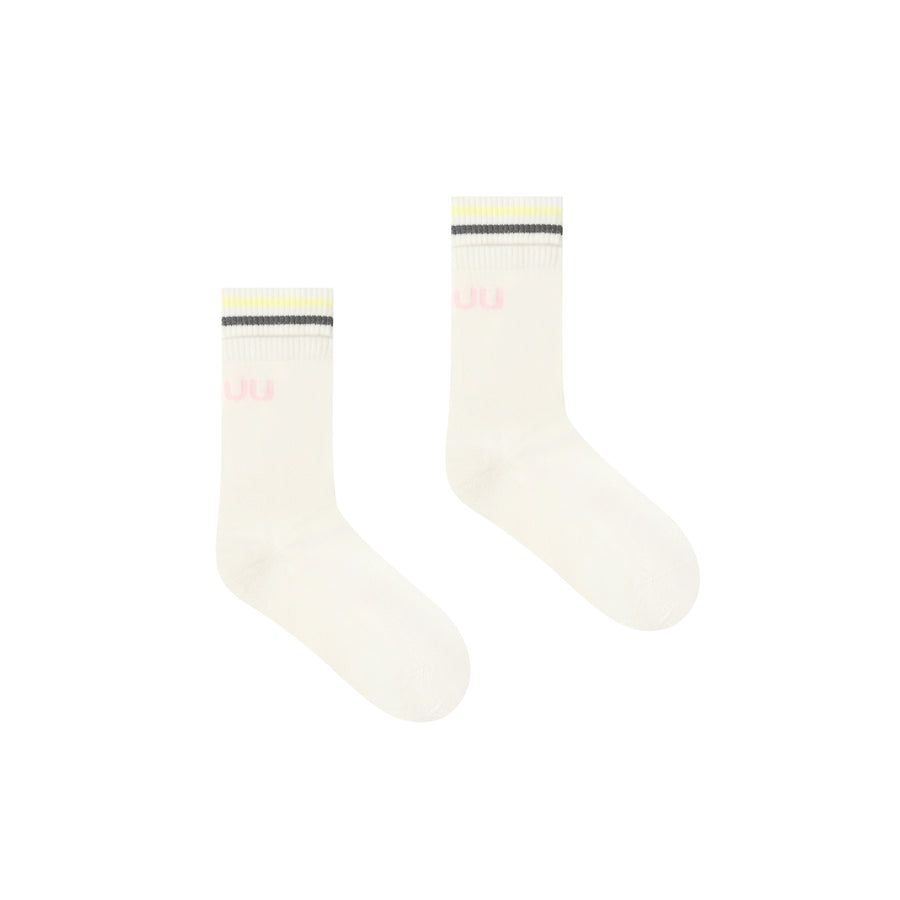 CHUU Simple Lettering High Socks