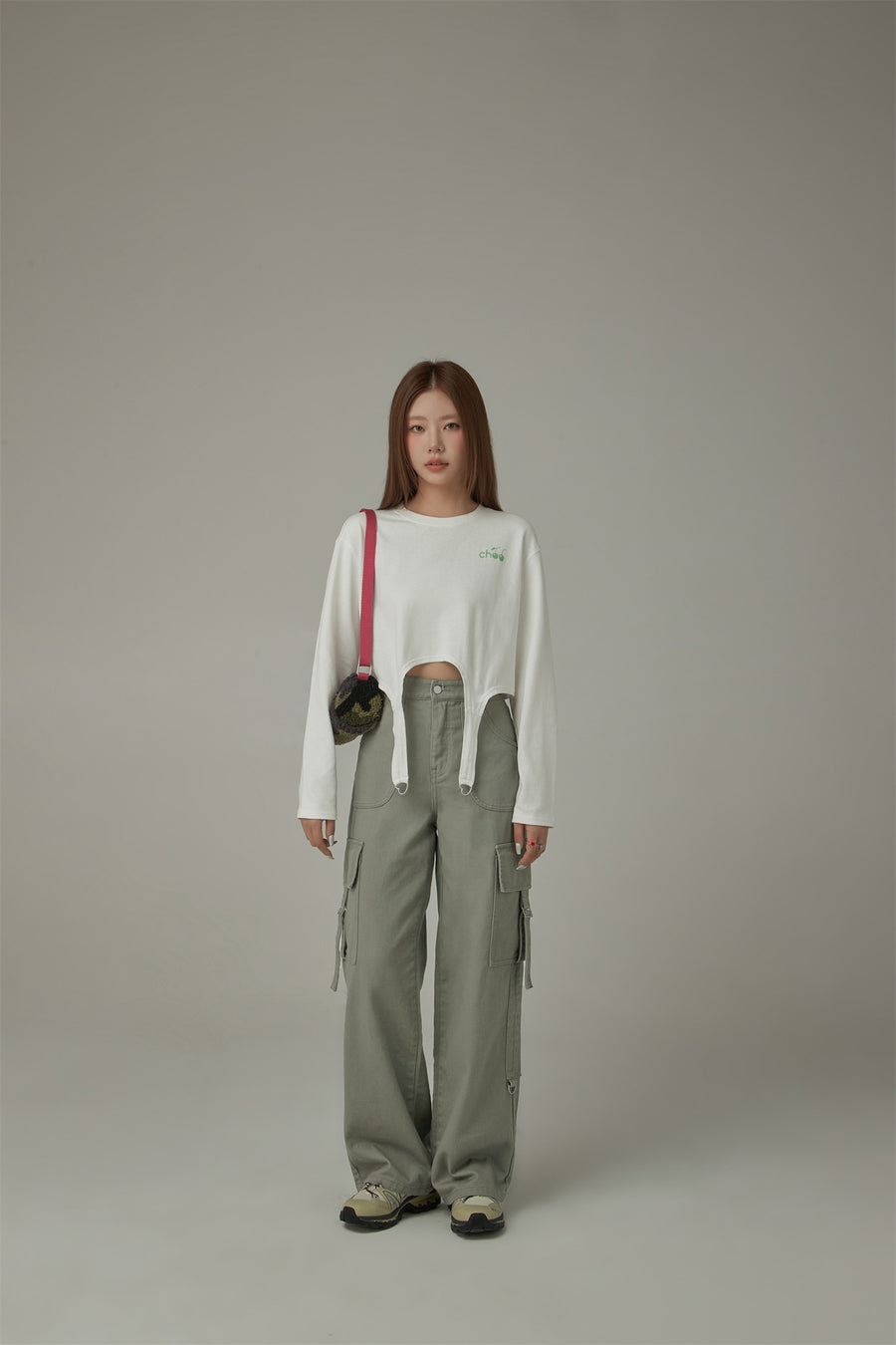 CHUU Pocket Straps Cargo Wide Pants