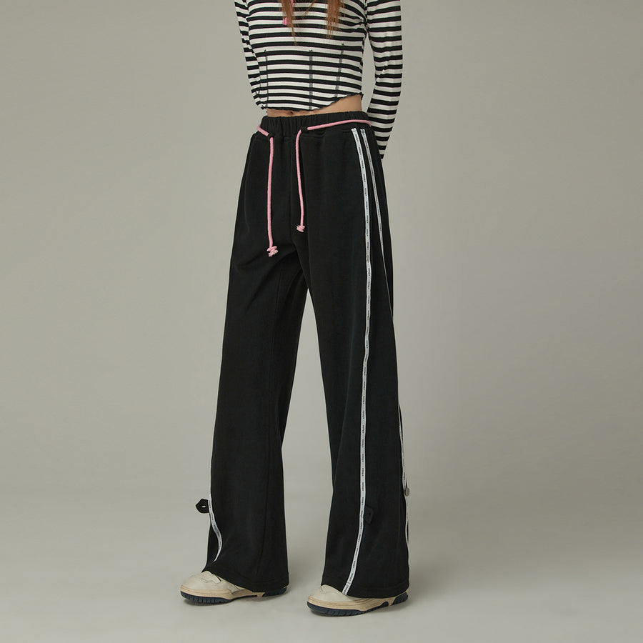 CHUU String Wide Sporty Pants