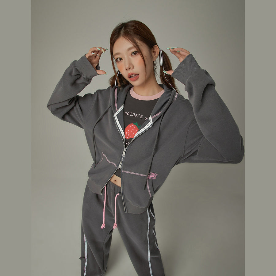 CHUU Loose Fit Hooded Zip-Up