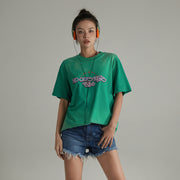 Noe Club Stars Printed Boxy Short Sleeve T-Shirt