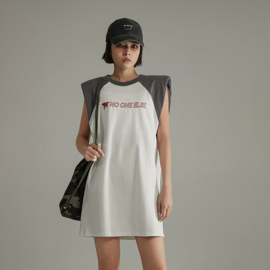 CHUU Noe Raglan Sleeveless Mini T-Shirt