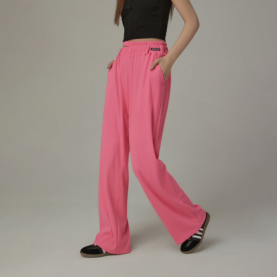 CHUU Banding Loose Fit Slit Daily Pants