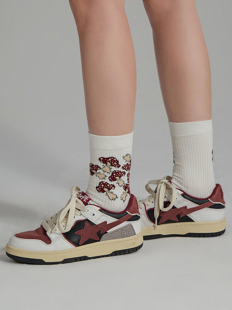 CHUU Dancing Mushroom Ankle Socks