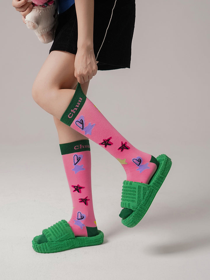 Star Heart Socks