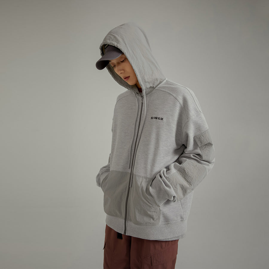 CHUU Basicdrawstring Zip-Up Hoodie