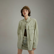 Colo Multi-Pocket Boxy Shirt Jacket