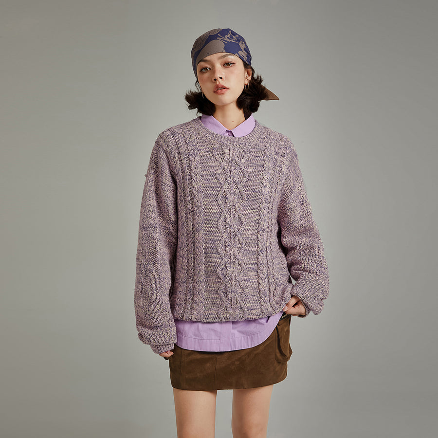 CHUU Twisted Loose Fit Knit Sweater