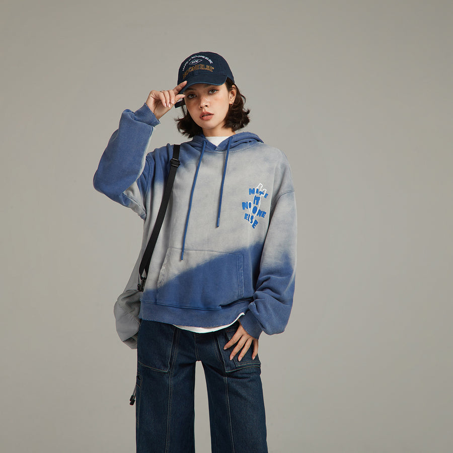 CHUU Color Logo Lettering Oversized Hoodie