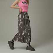 Graffiti Heart Long Skirt