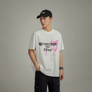 Collab Logo Heart Lettering T-Shirt