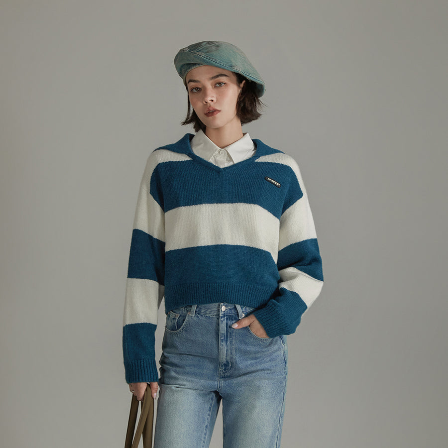 CHUU Sailor Color Scheme Knit Sweater