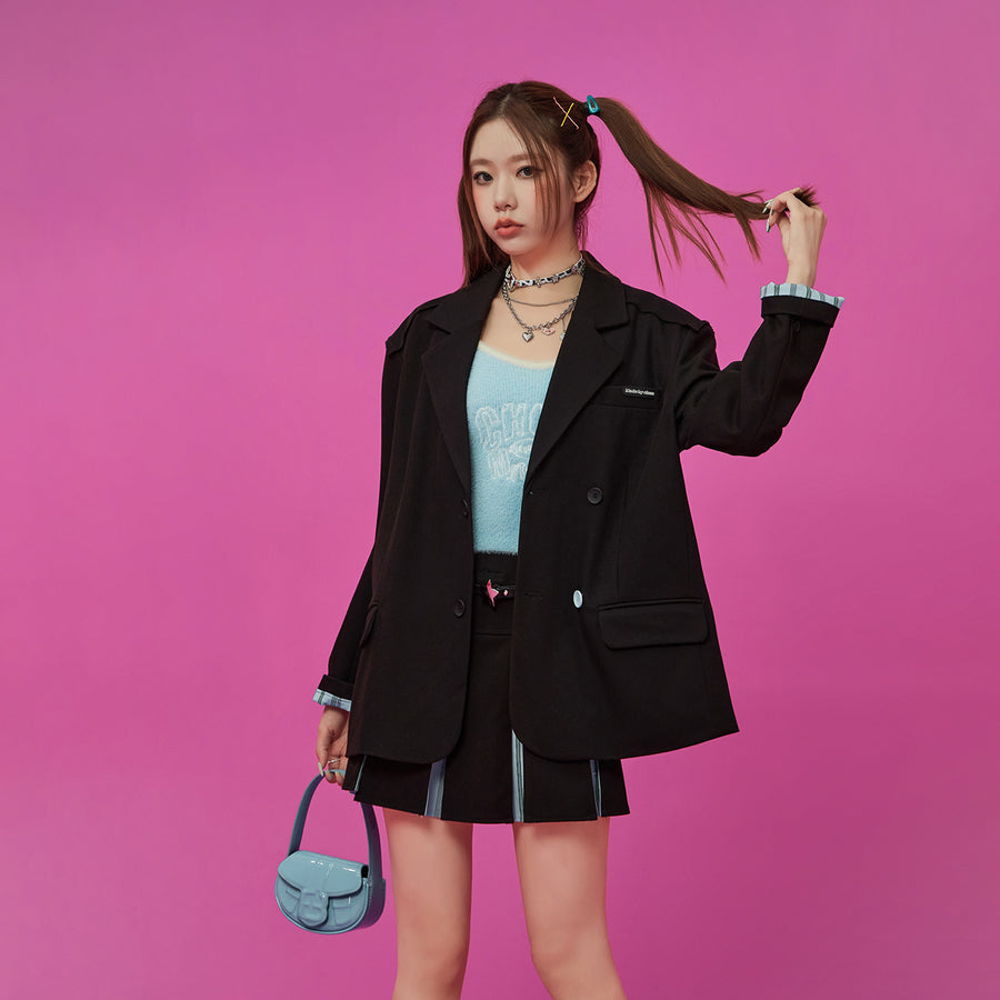 CHUU Boxy Double Blazer Jacket