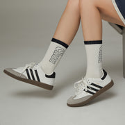 Logo Ribbed High Socks