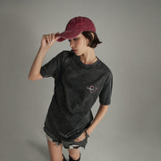 Heart Loose Fit Basic Short Sleeve T-Shirt