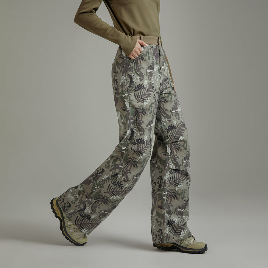 CHUU Forest Print Wide Pants