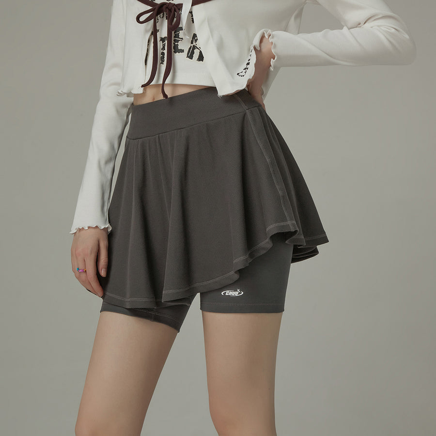 CHUU Sporty Daily Biker Shorts And Tennis Skirt