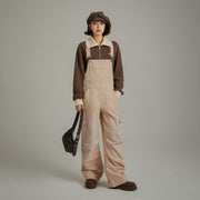 Simple Cargo Overall Pants