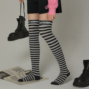 Striped Over The Knee Socks