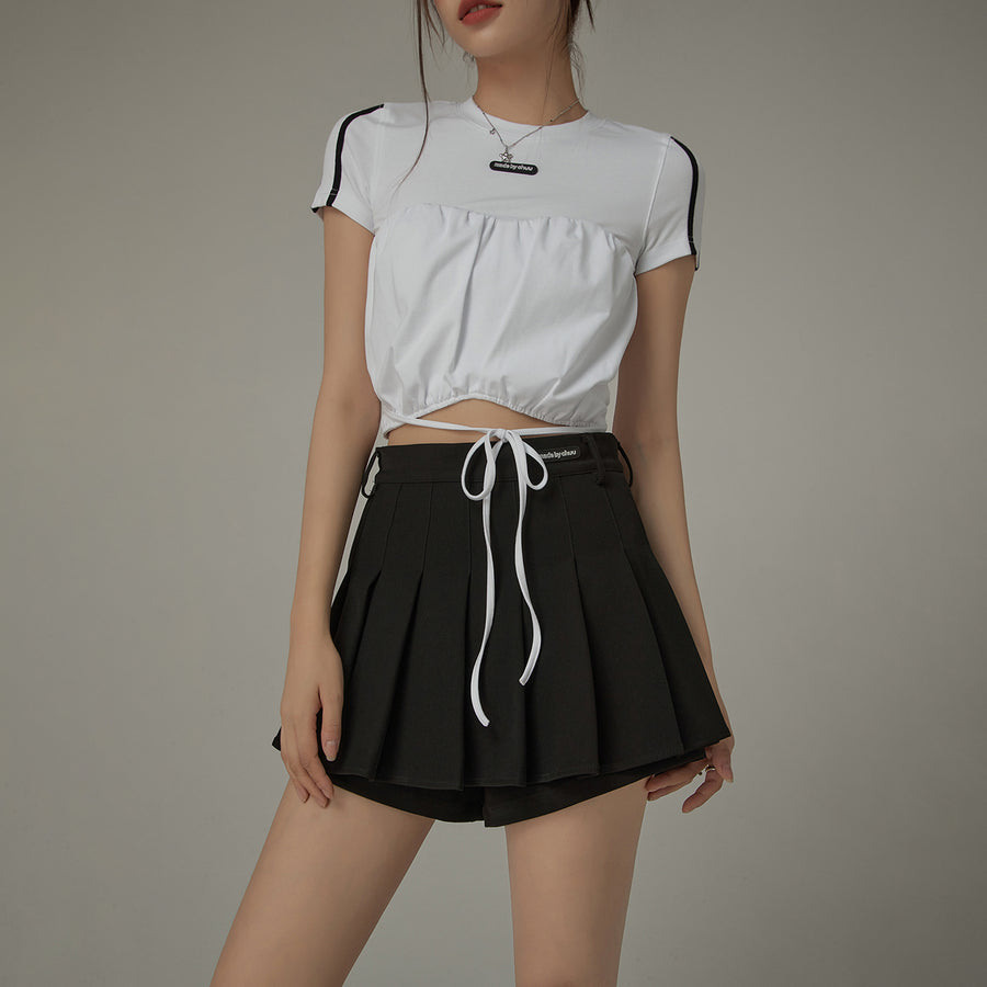 CHUU String Slim Fit Cropped Top