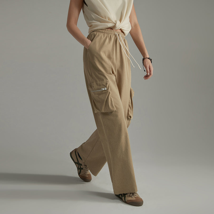 CHUU Cargo String Wide Casual Pants