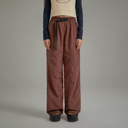 Cargo Drawstring Waist Casual Pants