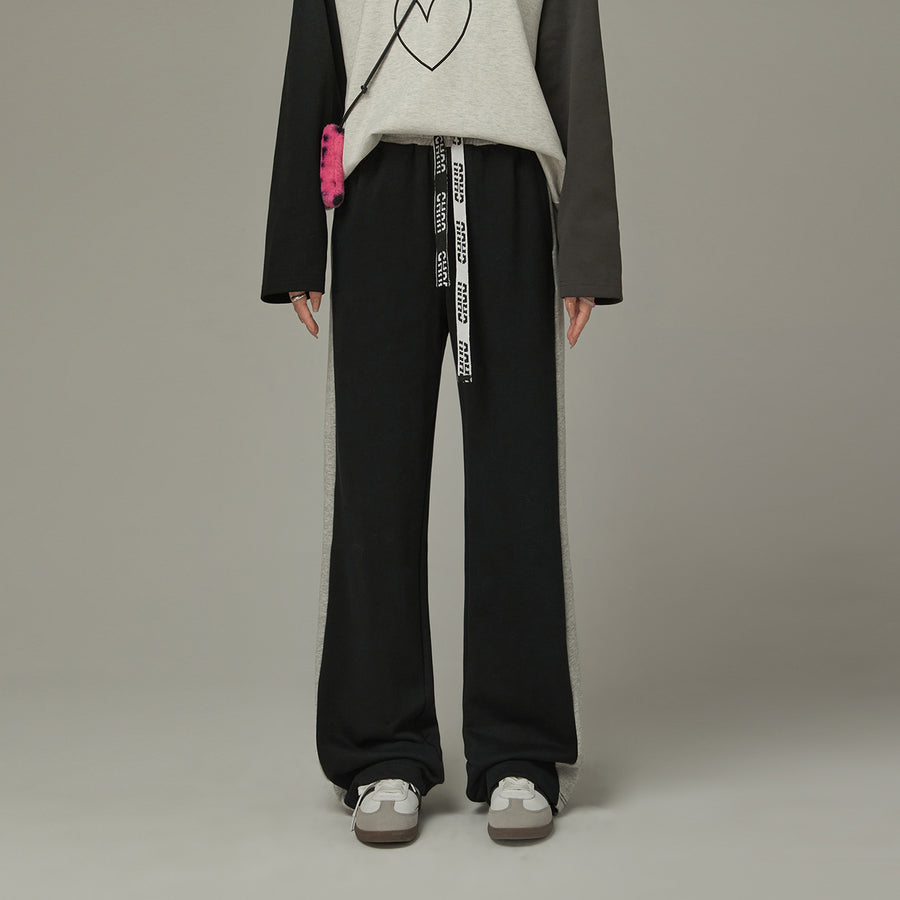 CHUU Color Combination Wide Sporty Pants