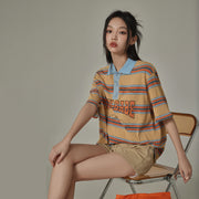 Multi-Color Chuu Babe Striped T-Shirt