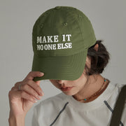 Make It Noe Lettering Embroidered Daily Ball Cap