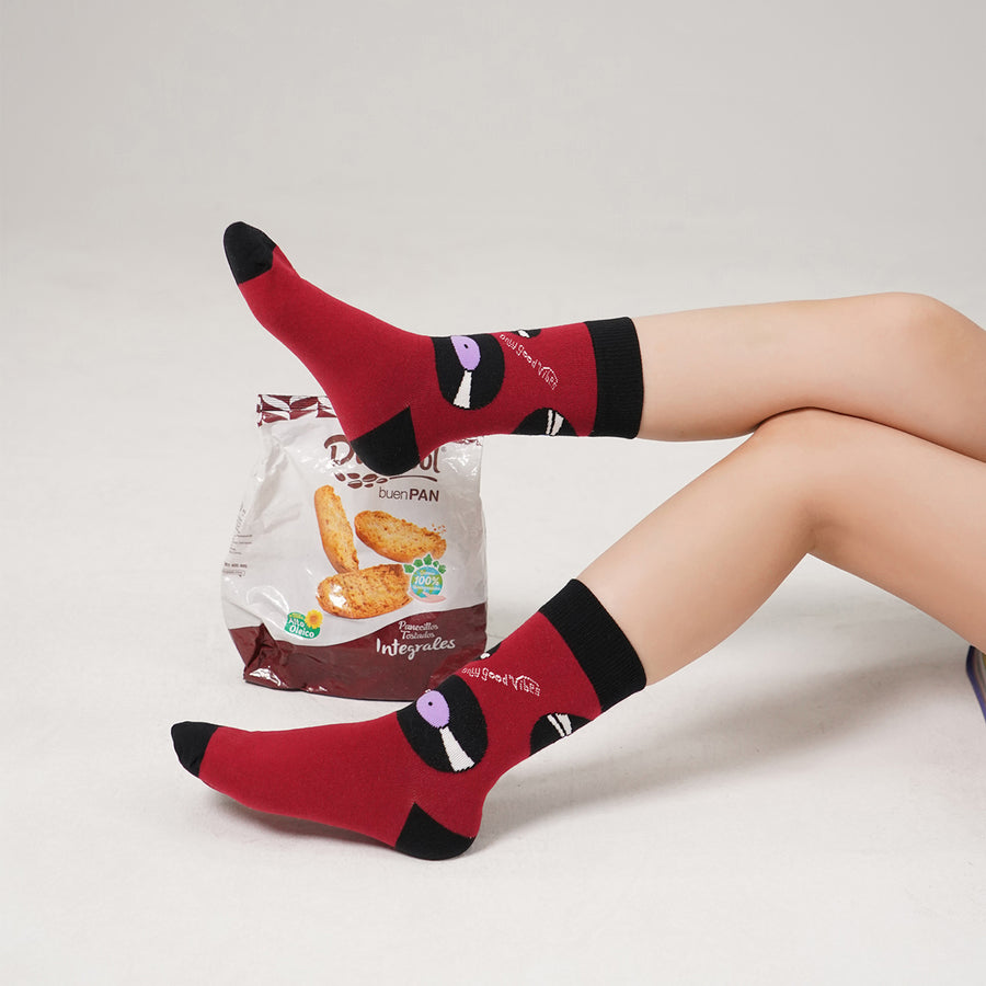 CHUU Record Color High Socks