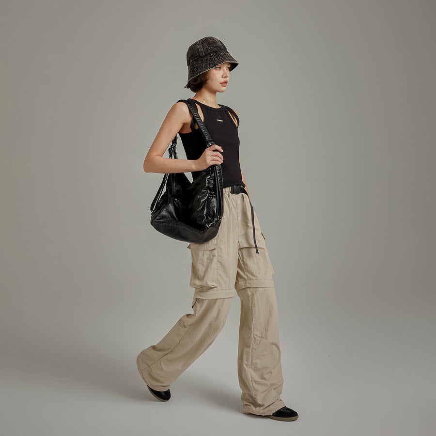 CHUU High Waist Drawstring Casual Pants