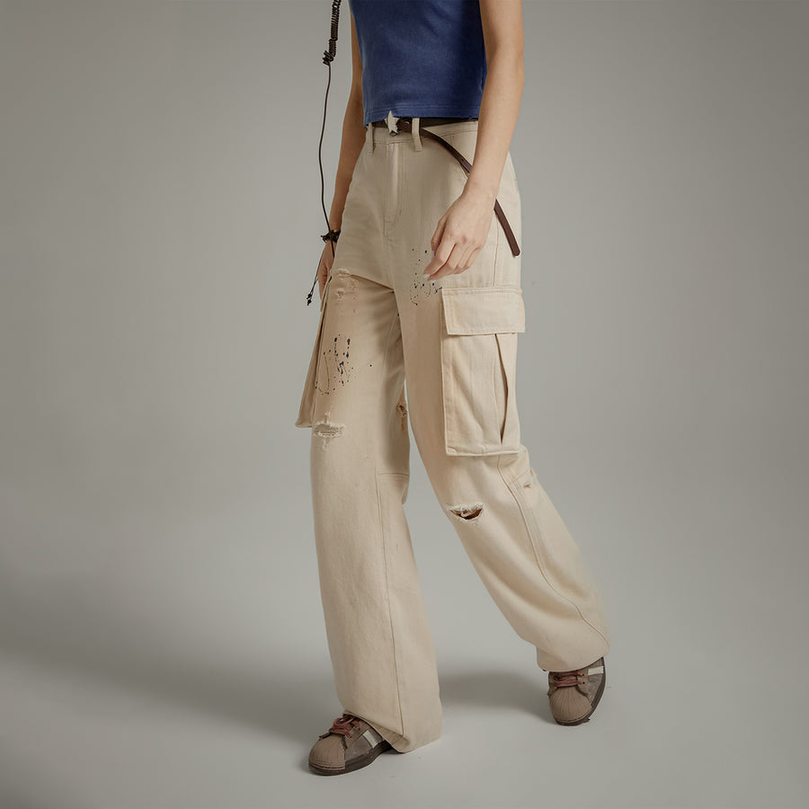 CHUU Multi-Pocket Casual Loose Pants