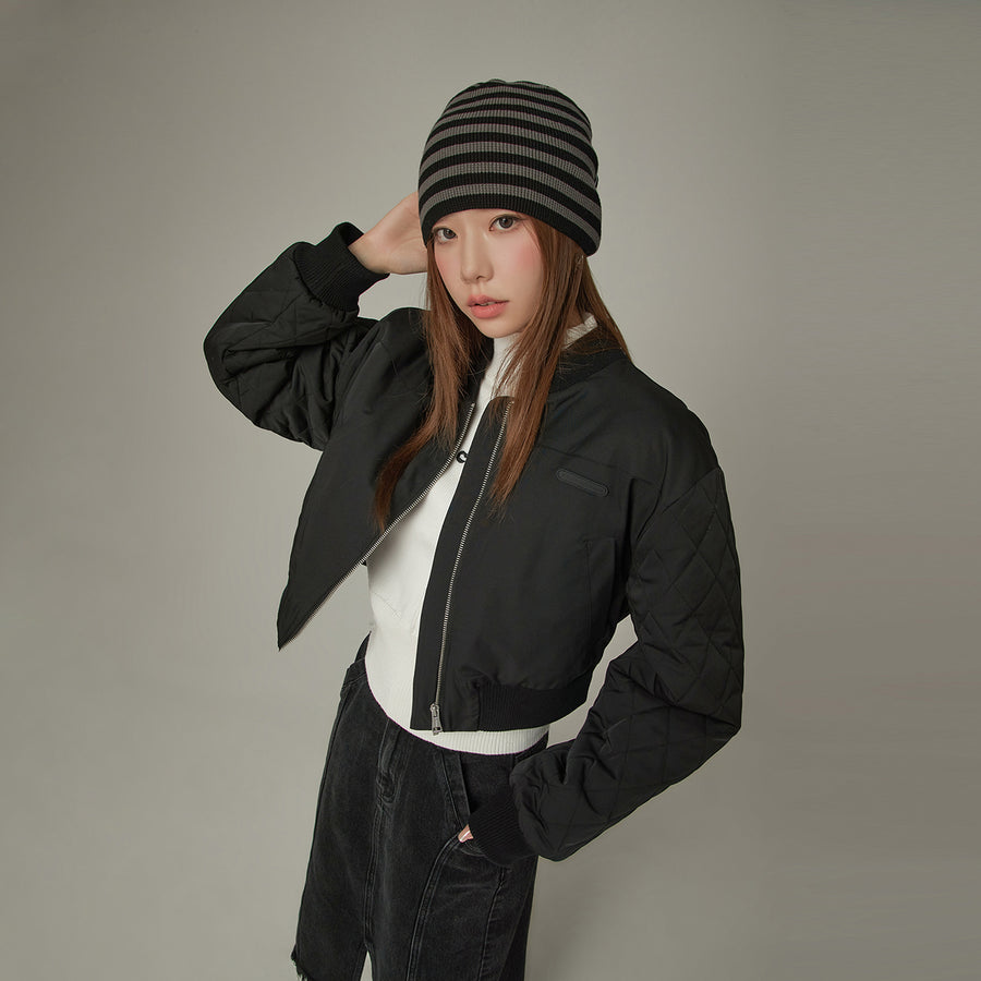 CHUU Loose Fit Varsity Qualited Sleeve Jacket